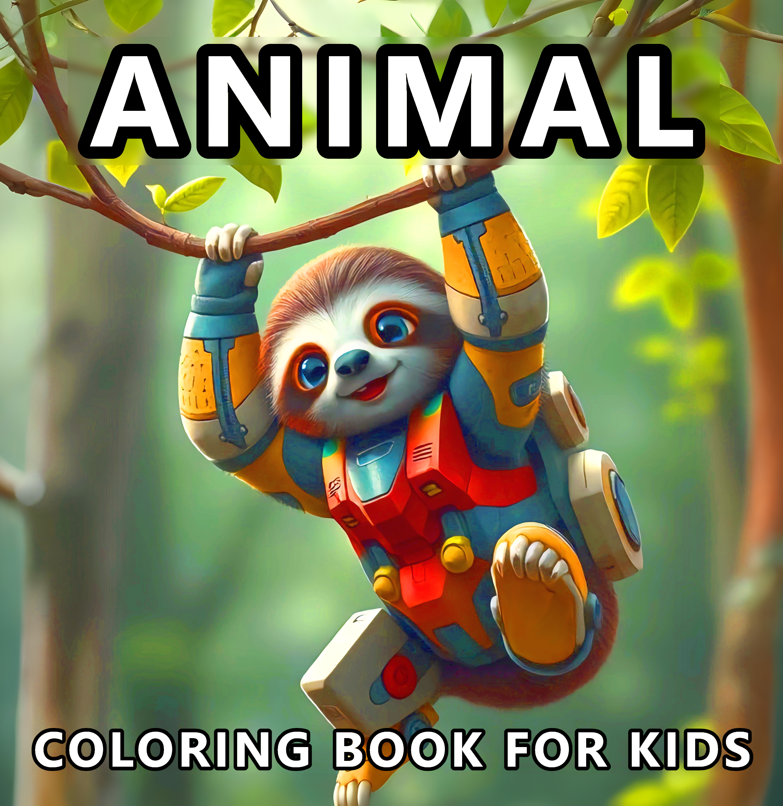 Animal coloring book for kids